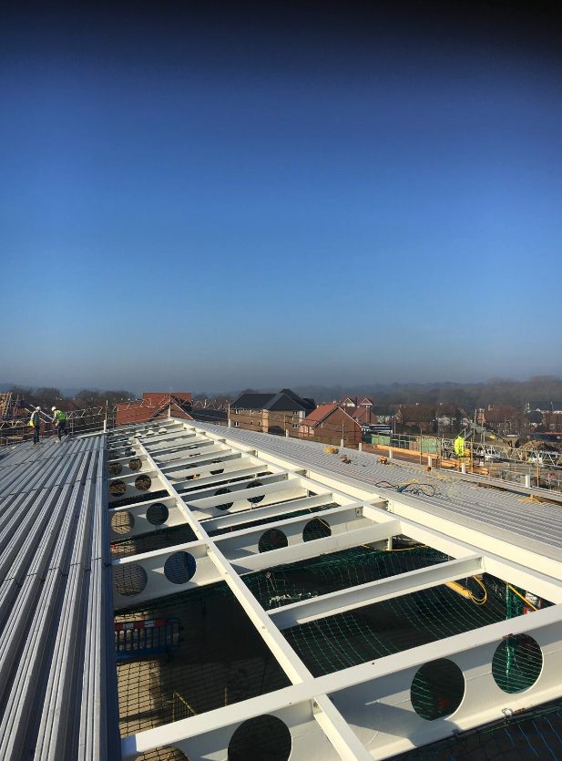 Purlins ready for sheeting
